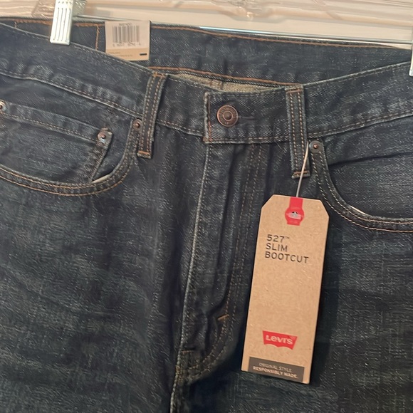 Men’s Levi Strauss &Co 527 slim bootcut jeans - Picture 2 of 4